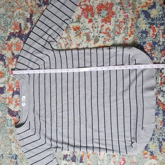 Hoity Toity Thin Striped Sweater M - Picture 8 of 11